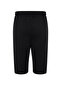 Basic Siyah Regular/Normal Kesim Uzun Boy Lastik Belli Kordonlu Şort TMNSS24SR00036 - 8