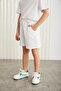 CLIFFORDGRM Cotton Corded Elastic Waist 2-Piece Damson - White Shorts CLIFFORDGRM24009 - 5