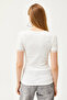 Women's White Sleeves and Zippered Lycra Cotton Blouse BLZ-19002538 - 2