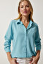 Women's Turquoise Soft-Textured Basic Shirt DD01297 - 2