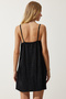 Women's Black Strap Velvet Mini Dress AA00028 - 6