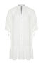White V-Neck Hem Flounce Button Detail Beach Dress Tbbss24Ah00100 - 7