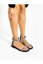 Eske Genuine Leather Women's Black Sandals - 2