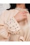 WOMEN'S COLLAR AND SLEEVES Rhinestone EMBROIDERED BELT DETAILED DRESS - 4