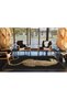 Black Beige Themed Noble Leopard Patterned Creative Modern Decorative Carpet 3584 - 4