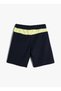 Regular Waist Regular Fit Navy Blue Men's Shorts 4SKB40125TK - 2