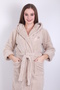 Women's Hooded Embroidered 100% Bamboo Short Dressing Gown - 2