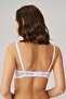Women's Underwire Supportless Padding-Free Straps Detachable Collar Detailed T-shirt Bra (3772) - 2