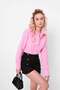 SHILSEE WOMEN'S SILVER BUTTON DETAIL BLACK SHORTS - 2