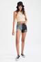 Slim Fit Halter Collar Cotton Crop Top U0357az21au - 2