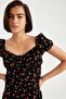 Cherry Patterned Heart Collar Relax Fit Sustainable Mini Jumpsuit U6852az22sm - 5