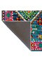 Pink Blue Themed Traditional Motif Ethnic Patterned Vintage Decorative Carpet 3598 - 5