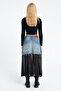 NEW SEASON Tulle Detailed Cotton Skirt - 3