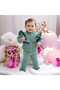 Baby Girl Frill Detailed 2-Piece Knitwear Set with Cardigan and Trousers