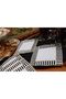 Black and White Tile Embroidered Presentation Napkin (2Pcs) - 3