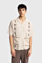 EMBROIDERY DETAIL SHORT SLEEVE SHIRT