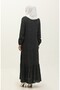 Gathered Hem Polka Dot Viscose Dress - 5
