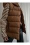 Women's Pocketed Zippered Hooded Puffer Vest Coat (Colorful) - 2