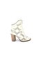 Women's Genuine Leather Heeled Shoes Beige