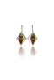 Neon Yellow Green Fuchsia Blue Mixed Color Antiallergic Tile Earrings - 2