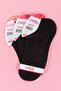 Pack of 12 Women's Cotton Summer Snekers Black Socks - 3