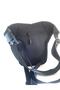 Unisex Black Biker Leg and Crossbody Bag 4963 - 3