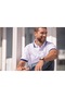 White Men's Polo Neck T-Shirt N1M01624 - 2