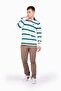 White Men's Polo Neck T-Shirt N1K01411