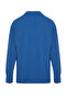 Indigo Oversize Fit Apaş Collar Summer Linen Look Shirt Tmnss23Go00053 - 8