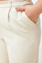 Taş Yüksek Bel Wide Leg Geniş Paça Pilili Dokuma Kumaş Pantolon TBBSS24AR00019 - 9
