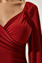 Women's Tile Elastic Balloon Sleeve Sandy Knitted Blouse FF00154 - 4