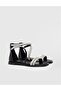 Eske Genuine Leather Women's Black Sandals