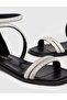 Eske Genuine Leather Women's Black Sandals - 4