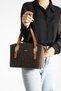 Women's Brown Tan New Season Large Size 5 Compartment Hand and Shoulder Bag 26x20cm TR3040