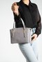 Women's Gray New Season Large Size 5 Compartment Hand and Shoulder Bag 26x20cm TR3040