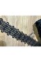 Black Guipure Lace Tape 8.5 Prayer Coverlet Dress Edge - 4