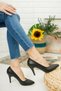 Merve Baş Women's Thin Heel Skin Stilletto - 2