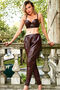 Women's Fleece Fabric Bolero Leather Look Underwire Padded Bustier Bra with Removable Straps - 3