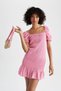 Babydoll Square Neck Seersucker Textured Balloon Sleeve Mini Summer Dress X6766az22sm - 7