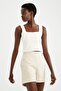 Pocket Button Detailed High Waist Shorts Y3233az22sm