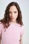 Fitted Crew Neck Short Sleeve T-Shirt K7064az23sm - 5