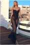 women's see-through polka dot tulle floor-length long fashionable beach degaje collar mesh dress - 2