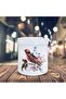Sparrow Bird on the Branch Printed Ceramic Ashtray Ash Tray-30258