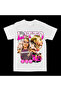 Big Latto Pink Themed Hiphop Rap Style White Oversize Unisex T-Shirt Tee