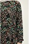 Floral Viscose Dress with Gathered Hem - 4