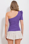 Purple One-Shoulder Detailed Blouse Alc-X11799 - 5