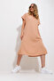 Onion Shell Polo Collar Side Slit Woven Dress Alc-X11732 - 2