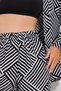 Women's Black Patterned Shirt and Trousers Bottom Top Woven Set Alc-X11748 - 6