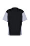 Siyah Kalın Pamuklu Oversize/Geniş Kalıp Poplin Detaylı Baskılı Örme T-Shirt TWOSS24TS00005 - 12