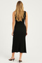 Women's Black Button Detailed Camisole Maxi Dress EY2759 - 7